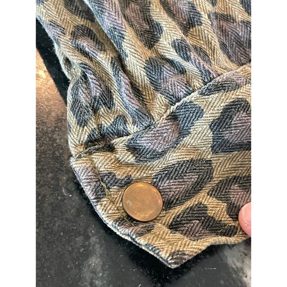 MYSTREE Washed Animal Print Jacket from Buckle Med 100% Cotton - Picture 7 of 12